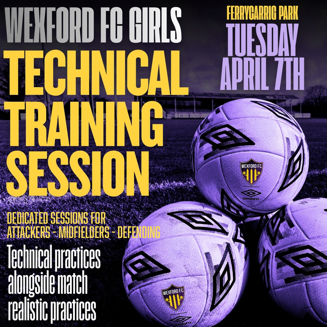 Wexford FC Girls Technical Session at Ferrycarrig