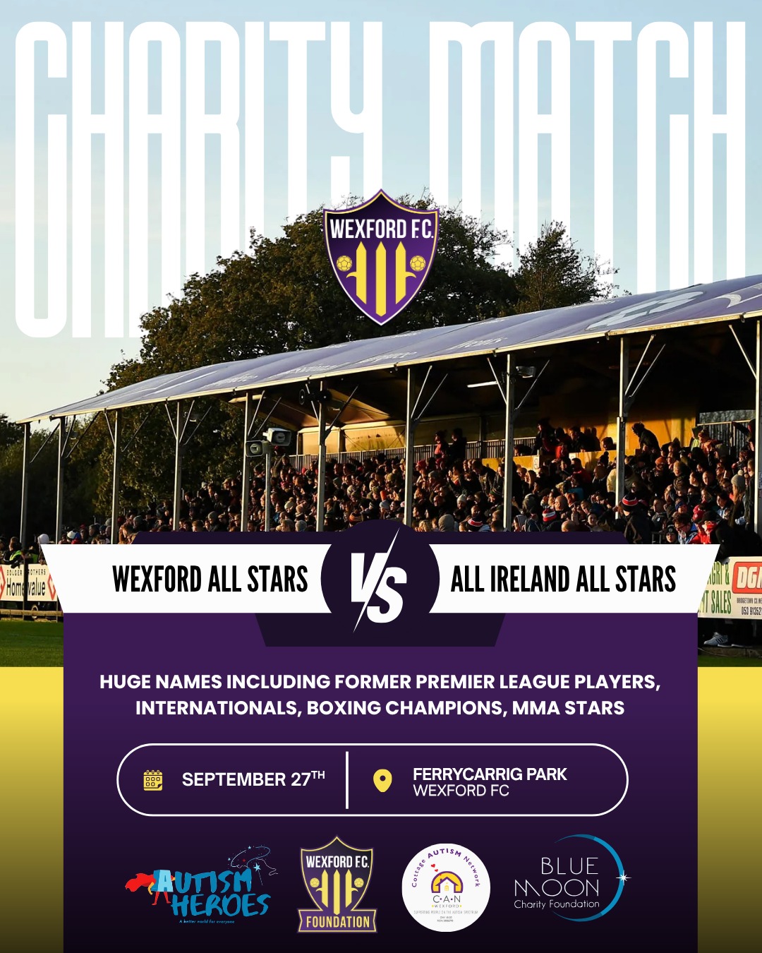 Charity Match - Wexford All Stars vs All Ireland All Stars